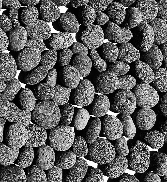 Black Lava Rocks & Fire Glass for Fire Pit - 1/2 to 1 inch 20 lbs - Gas Fireplace Rocks - Decorative Lava Stone Volcanic Rock for Outdoor & Indoor Gas Fireplace