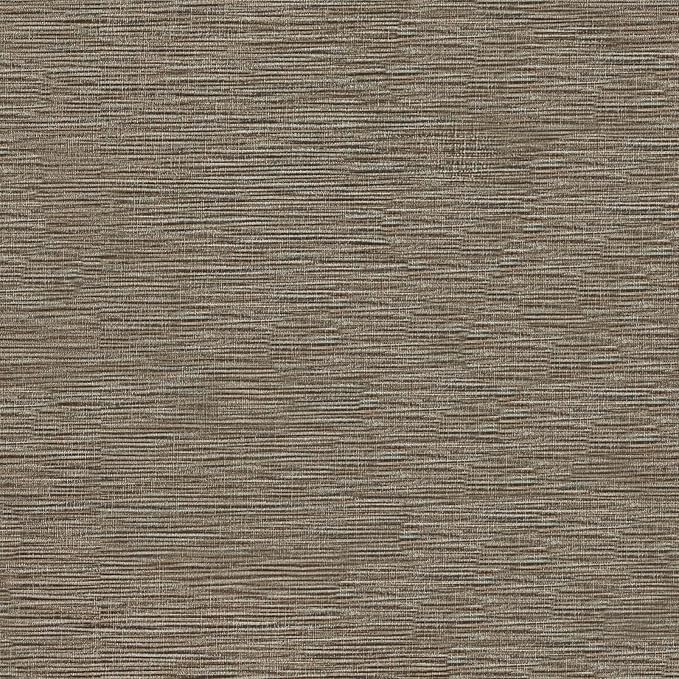 VEELIKE 15.7''x118'' Taupe Grasscloth Wallpaper Peel and Stick Textured Faux