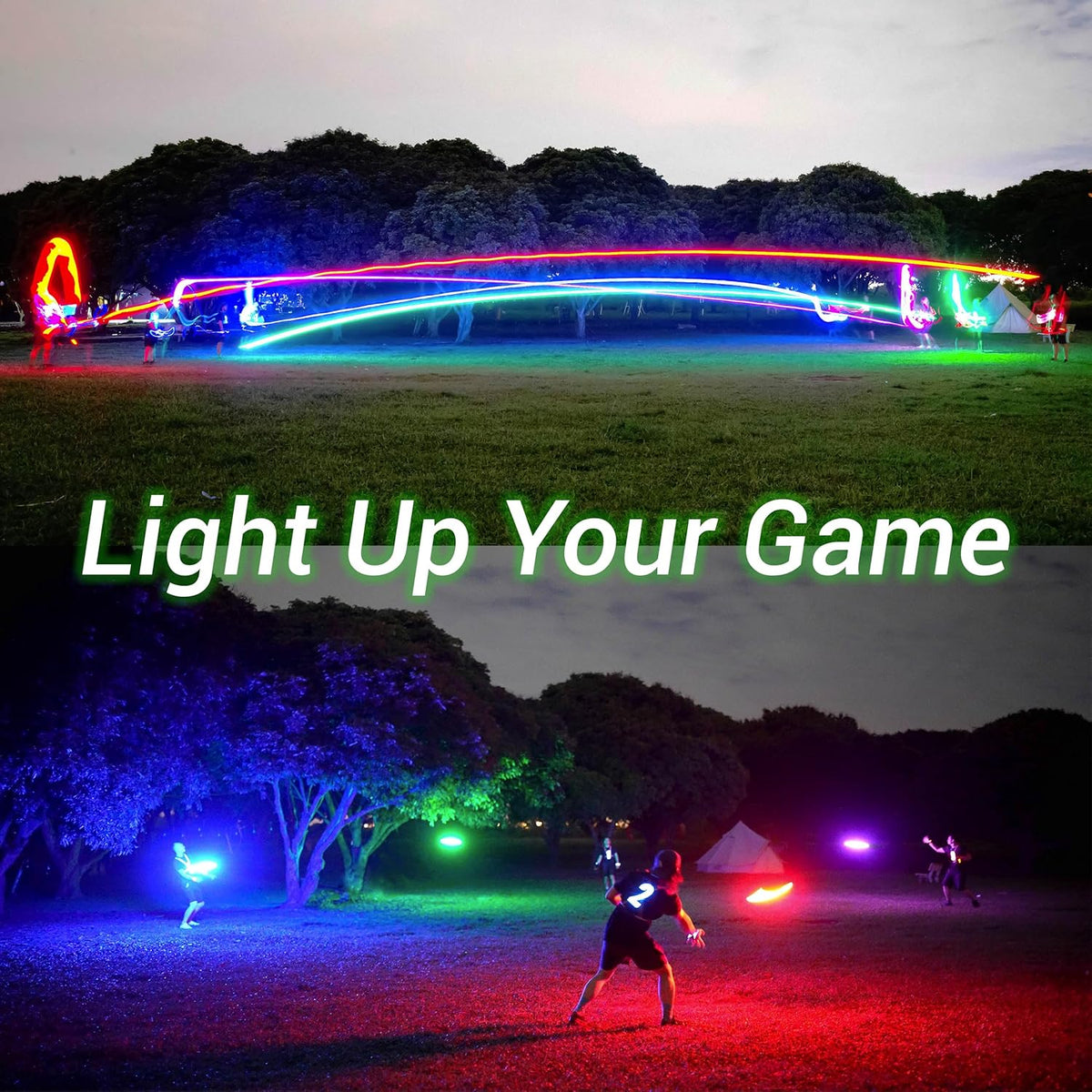 TOSY Flying Disc - Super Bright RGB LED Toy with Smart Modes | Rechargeable & Waterproof, 175g