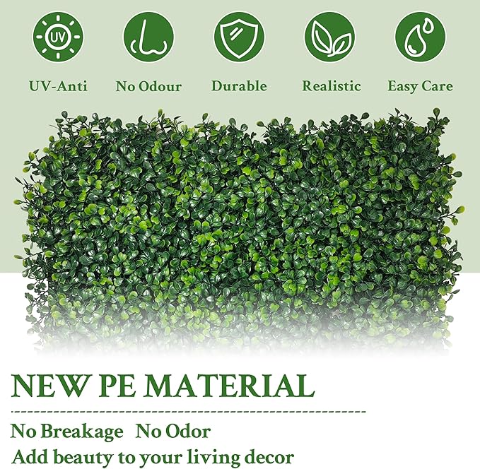 Artificial Ivy Privacy Fence Screen:48"x 128" 4-Layer Leaf UV-Anti Faux
