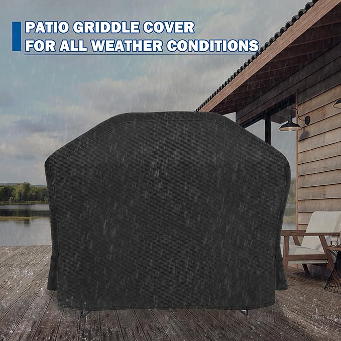 Grill Cover for Traeger Woodridge Elite Pellet Grill TFC97XLH, Outdoor Griddle Cover for Traeger Elite/Pro Pellet Smoker Grill, Waterproof BBQ Grill Cover for All Weather