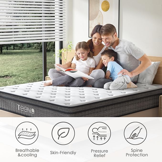 Full Mattress, 14 Inch Gel Memory Foam Pocket Coils Springs Hybrid Mattresses, Medium Firm Full Size Mattress in a Box, CertiPUR-US Certified, Cool & Support Comfort