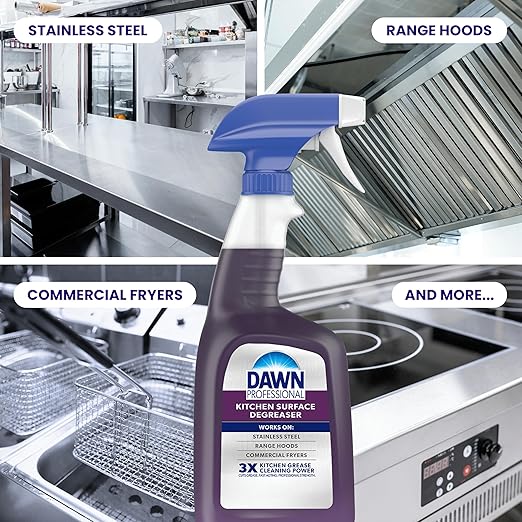 P&G Professional DAWN Kitchen Surface Degreaser - 1 GAL (Case of 2) - For Removing Grease Found in Commercial Kitchens & Food Service (Packaging May Vary)