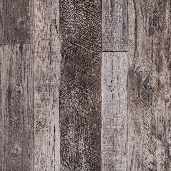 TANONE Wood Contact Paper Peel and Stick Wallpaper Gray, Self Adhesive