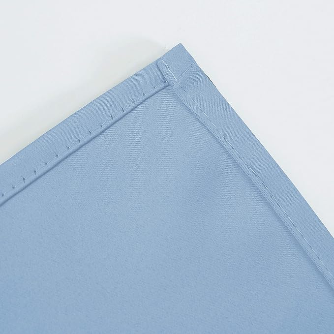LEMOMO Sky Blue Blackout Curtains/38 x 54 Inch/Set of 2 Panels Thermal