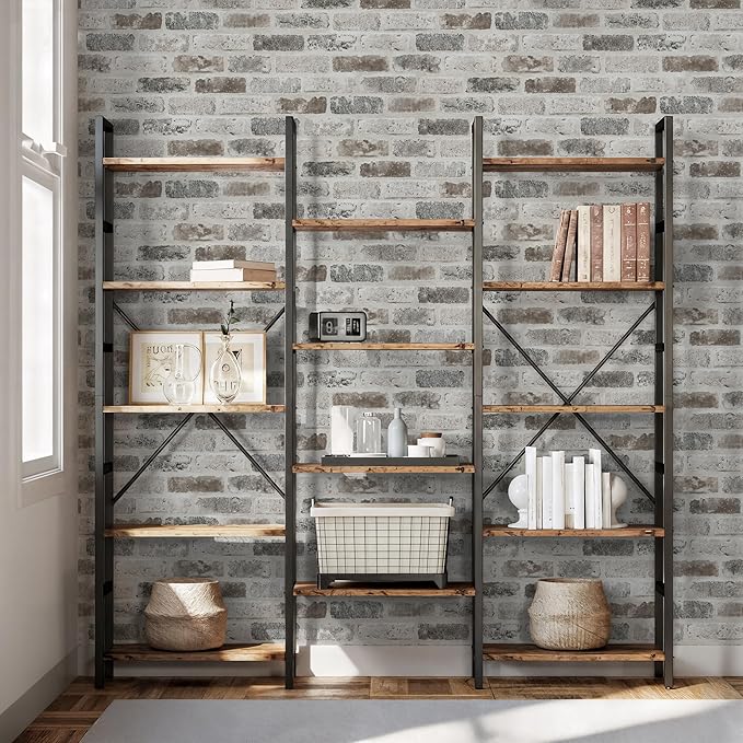 Guvana 17.3"×787" Brick Peel and Stick Wallpaper Grey Brown 3D Self Adhesive