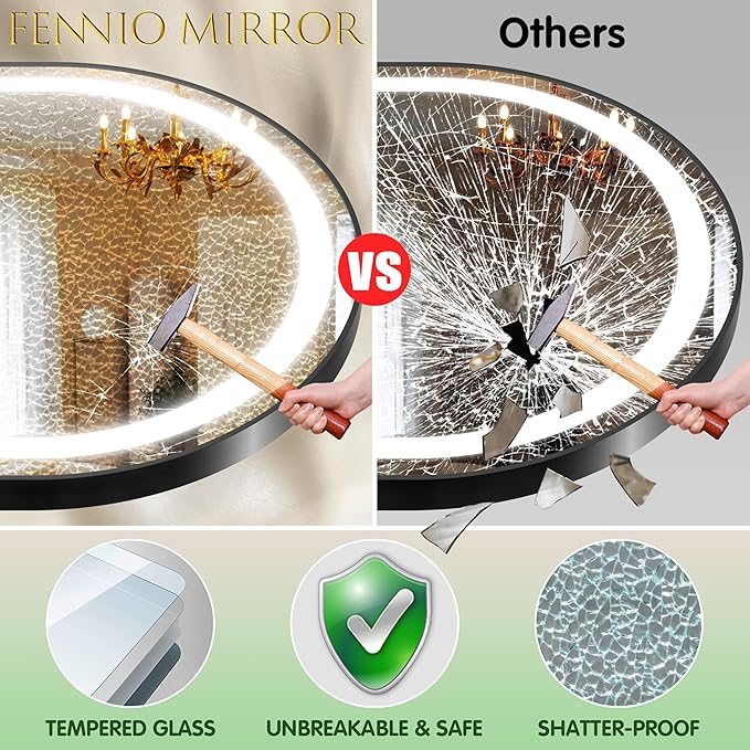 FENNIO 71" x 32" Large Wall Mounted Mirror
