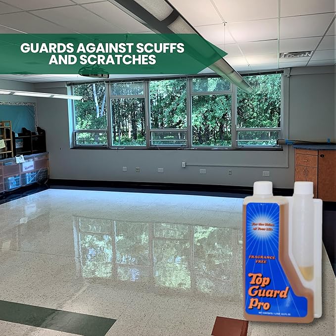 Industrial and Commercial Cleaning Supplies Floor Protection, Surface Shield, Creating a Lustrous Wet Look Shine Finish, Flooring Shine for All Floors (6x1 Liter)