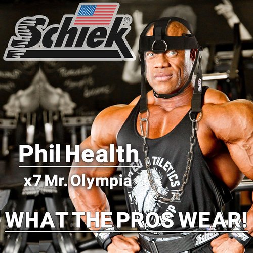 Adjustable Head Harness for Strength Training - Schiek Sports Model 1500-H, Black