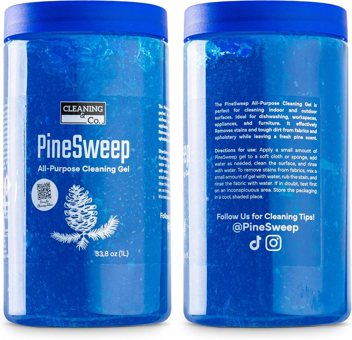All-Purpose Cleaning Gel with Pine Oil – Multipurpose Household Cleaner for Bathroom, Kitchen, Floors, Laundry & More, 33.8 Fl Oz (Pack of 12)
