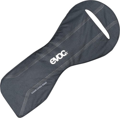 EVOC CHAIN COVER ROAD frame bag, transport protection for the bike and chain of road bikes (cover for bicycle chains, for most road bikes, Velcro fixation, protection against dirt and damage), Black