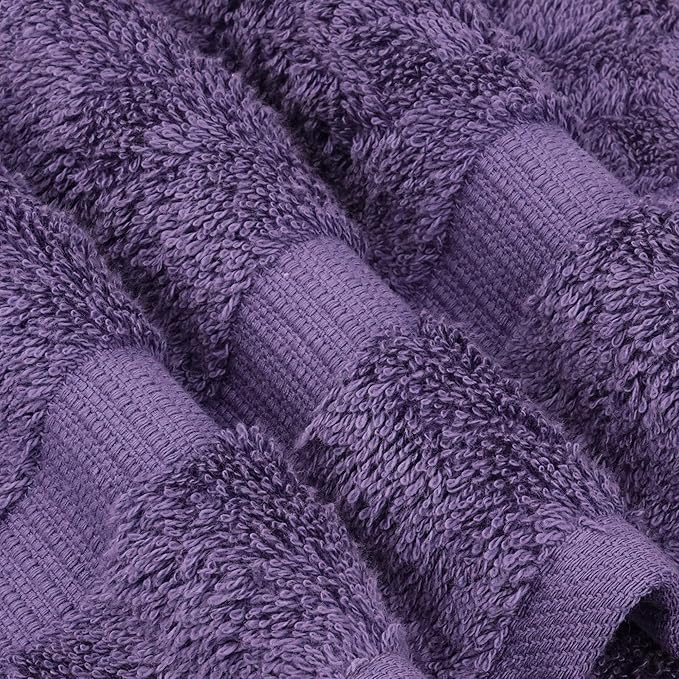 Chakir Turkish Linens | Hotel & Spa Quality 100% Cotton Premium Turkish Towels | Soft & Absorbent (4-Piece Bath Towels, Plum)