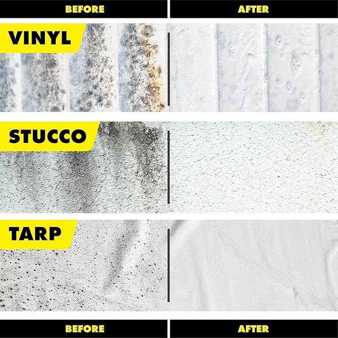 STAR BRITE Mold Stain & Mildew Stain Remover – Lifts Dirt & Removes Mildew Stains on Contact - 32 OZ (085632)