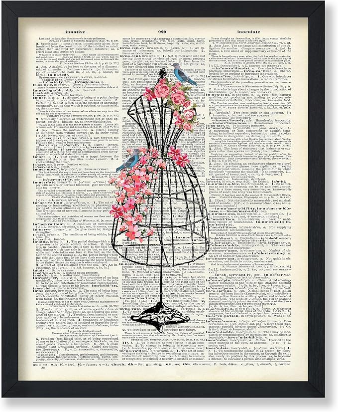 Poster Master Mannequin Print - Fashion Poster - Dictionary Art - Great Gift for Men, Women & Dressmaker - Sewing & Flower Art - Chic Decor for Living Room, Dorm or Office - 18x24 Unframed Wall Art