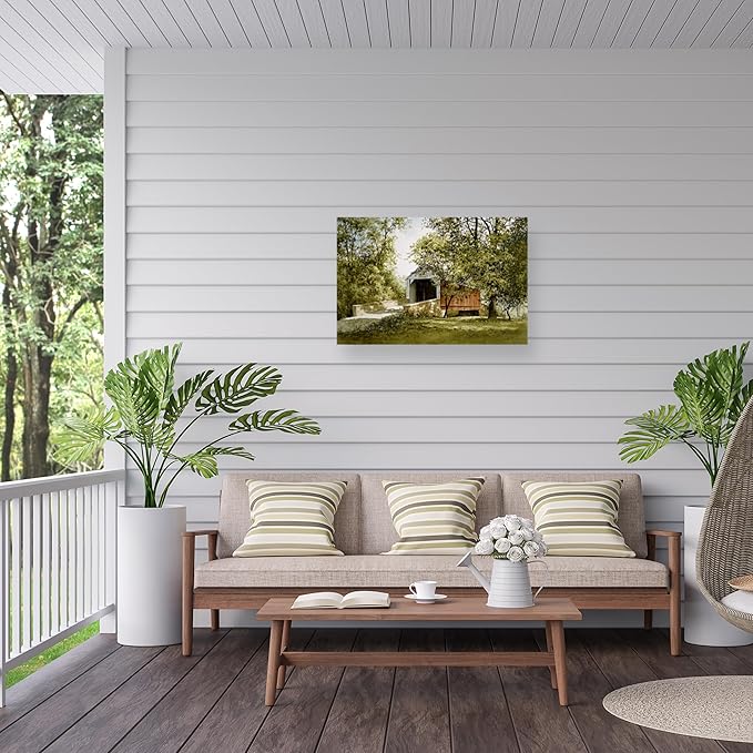 Outdoor Canvas Art - Ray Hendershot 'SUMMER PORTAL' Wall Art for Outdoor Spaces, Patios, or Gardens by Trademark Fine Art