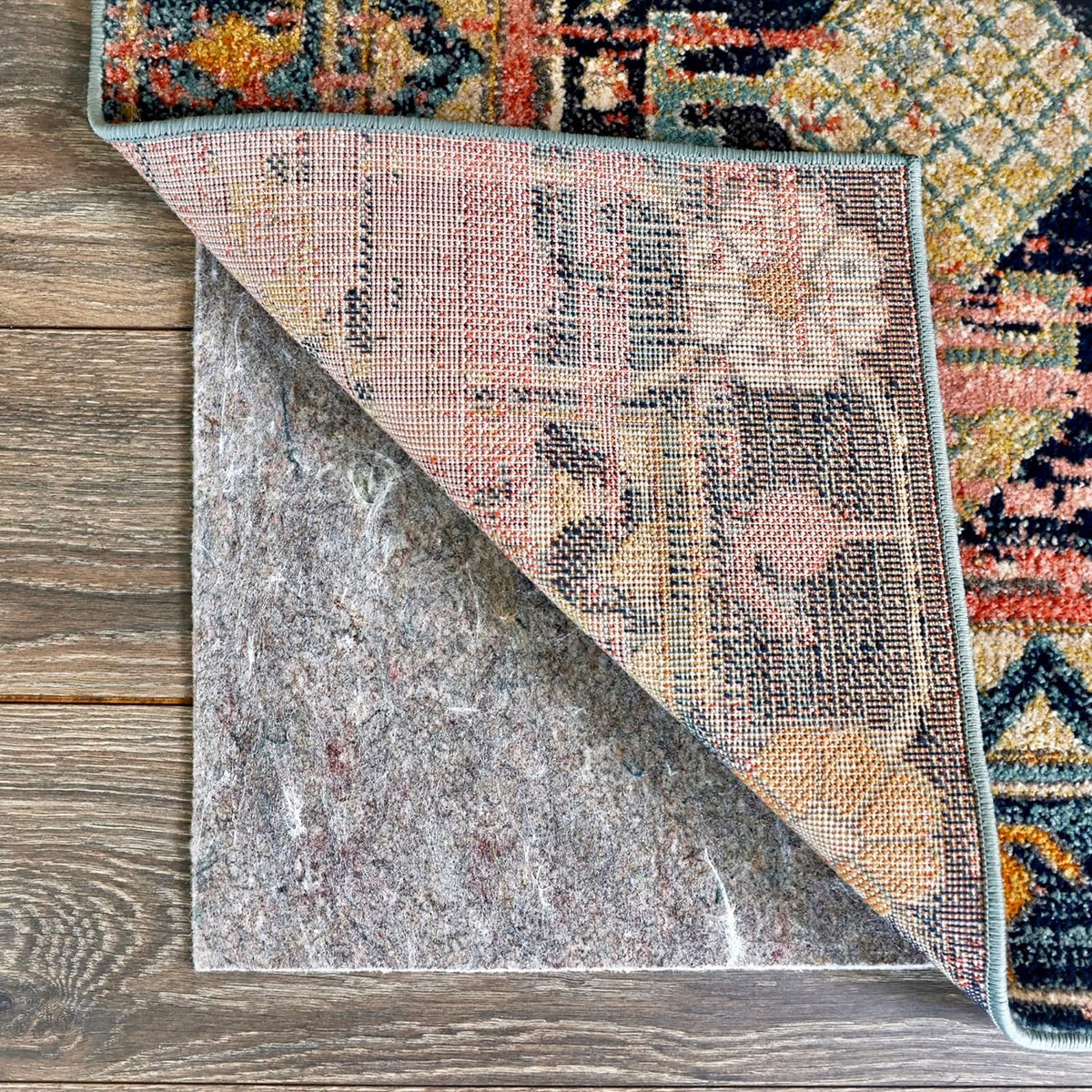 RUGPADUSA - Dual Surface - 8'10" x 11'10" - 1/8" Thick - Felt + Rubber - Non-Slip Backing Rug Pad - Adds Low-Profile Comfort and Protection