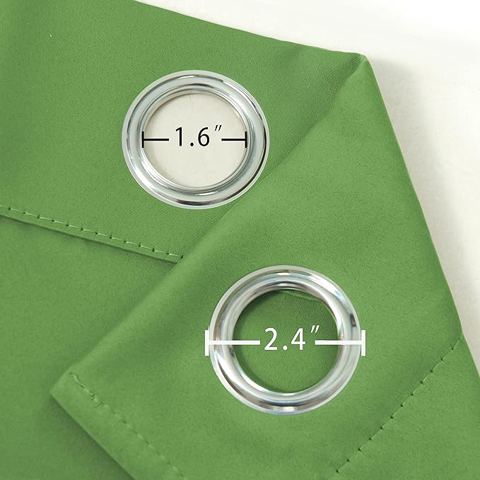 LEMOMO Blackout Curtains 66 x 84 inch/Light Green Curtains Set of 2