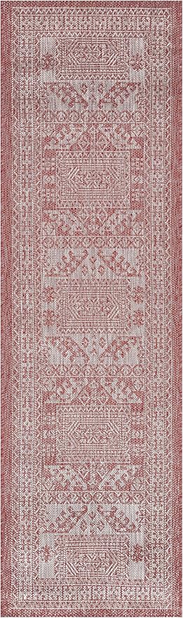 Keen Home Design Terrace Outdoor Runner Rug - 2x8 Washable Indoor/Outdoor Rug for Patio, Kitchen, Balcony, Beach, Garden, Deck and Porch, Size: 2'2"x7'7"
