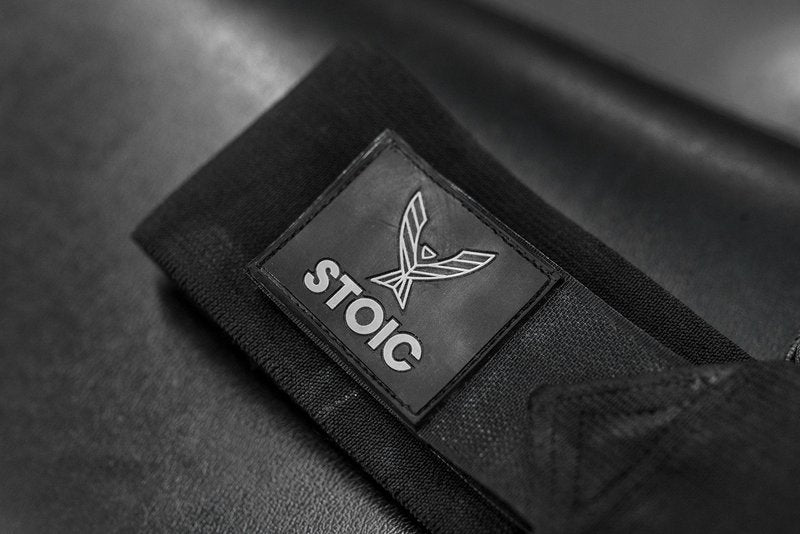 Wrist Wraps weightlifting, powerlifting, cross training, bodybuilding with thumb loop. Professional grade for gym workout, men and women weight lifting and strength training by Stoic - Black 36 Inch