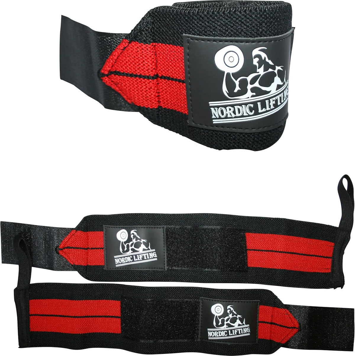 Wrist Wraps for Weightlifting & Powerlifting - Durable Support Straps with Thumb Loop (1 Pair) - Essential Gym Gear for Men & Women