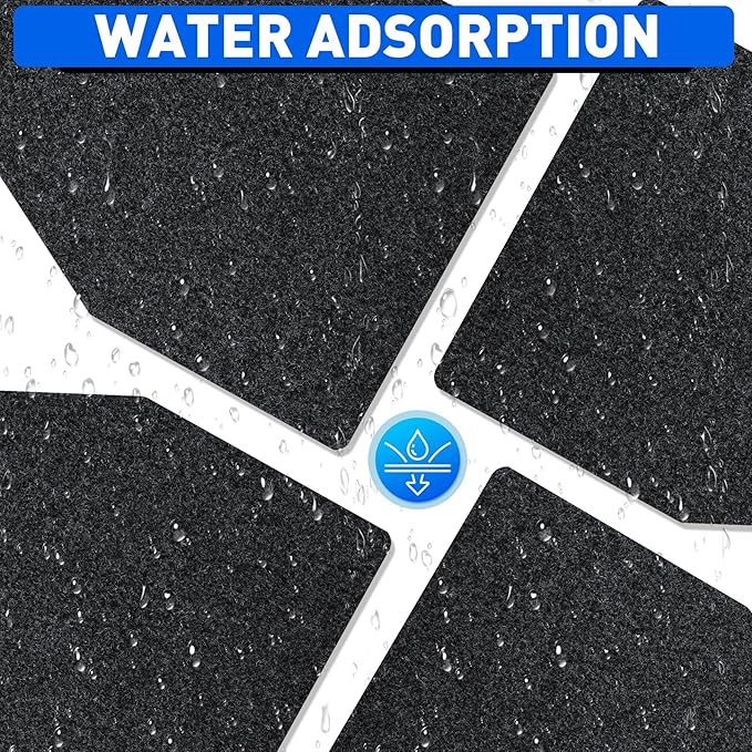 ToLanbbt 8PCS Urinal Mats for Men Bathroom Non-Slip Urinal Floor Mats Water Absorption Urinal Pads for Mens Room Disposable Commercial Toilet Urine Mats for Men’s Bathroom Restroom, Dark Gray