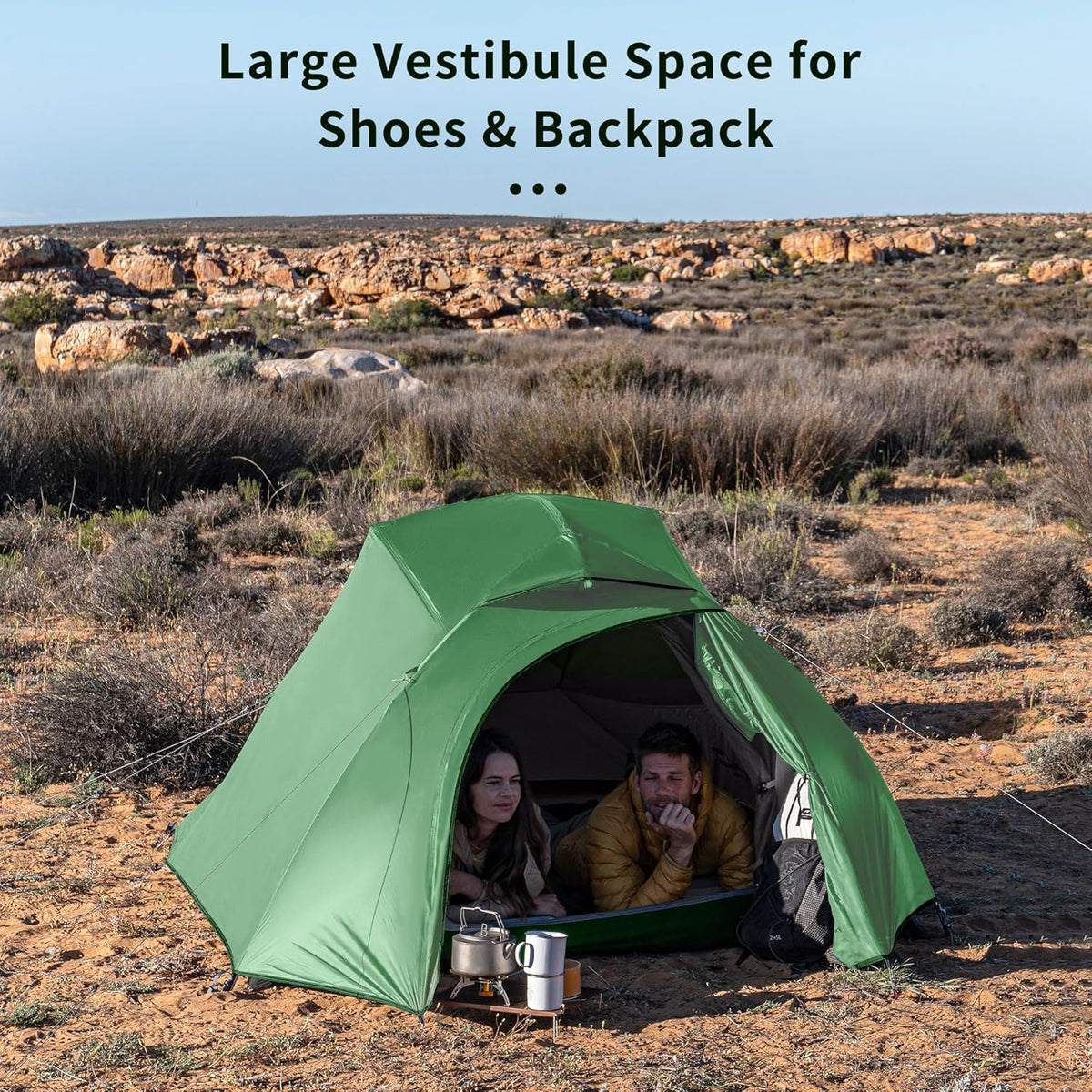 Naturehike Cloud-Up 3 Person Lightweight Backpacking Tent with Footprint - 3 Season Free Standing Dome Camping Hiking Waterproof Backpack Tents