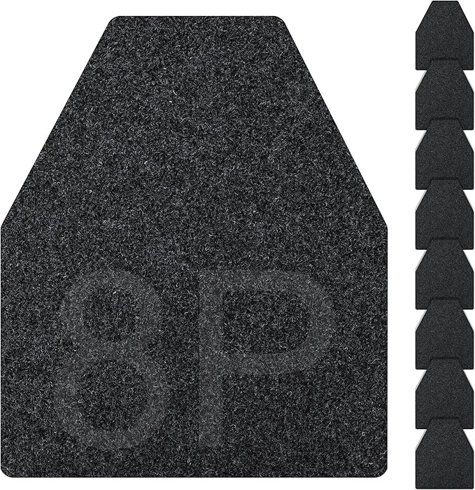 ToLanbbt 8PCS Urinal Mats for Men Bathroom Non-Slip Urinal Floor Mats Water Absorption Urinal Pads for Mens Room Disposable Commercial Toilet Urine Mats for Men’s Bathroom Restroom, Dark Gray