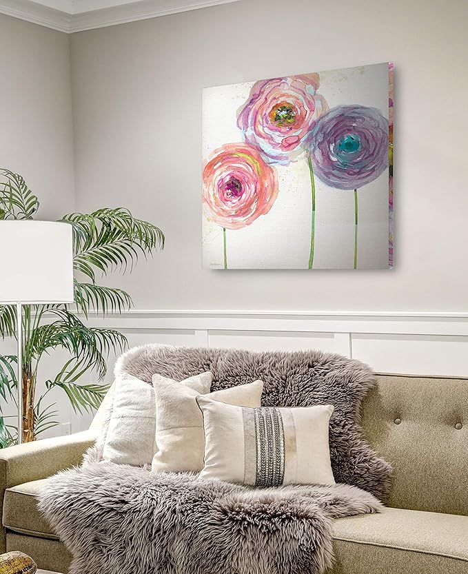 Wexford Home Summer Fields III Gallery Wrapped Canvas Wall Art, 40x40,