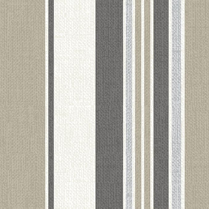 Arden earthFIBER Outdoor Deep Seat Cushion Set (2-Pack), 24 in x 24 in, Weather-Proof, Rain-Proof, Fade Resistant Patio Cushion for Chair, Sofa, and Couch Taupe Grey Boardwalk Stripe