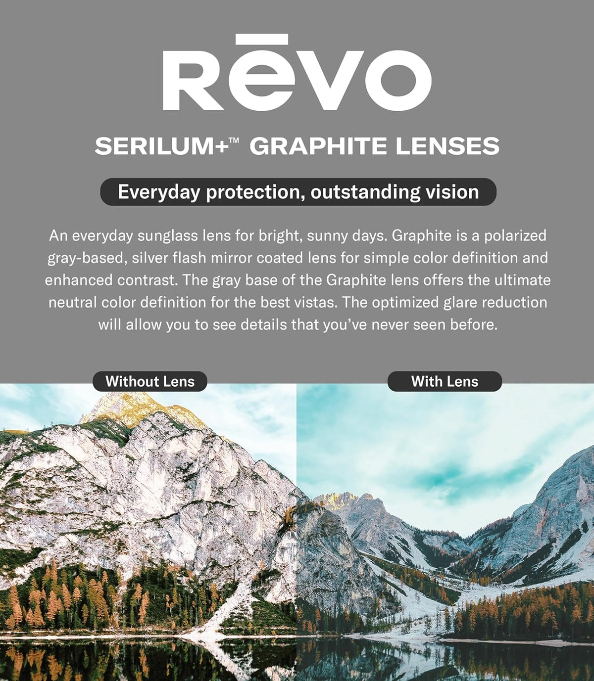 Polarized Rimless Rectangular Revo Descend N Sunglasses - Stylish UV Protection