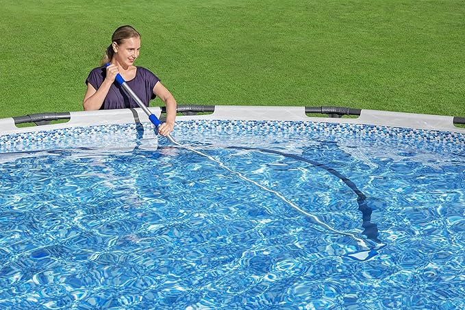 Bestway Flowclear Pool Cleaning Vacuum Hose 30 Feet | Compatible with Most Swimming Pools | Includes Adapter and Hose Clamps