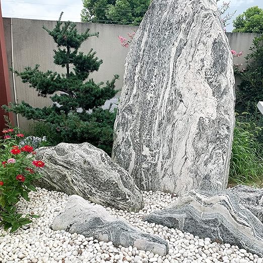 FANTIAN 5 lbs White River Rocks, Polished Pebbles for Indoor Plants, 1-2 inch Decorative White Stones for Plants Vase Aquarium Fish Tank and Outdoor Garden Landscaping Rocks