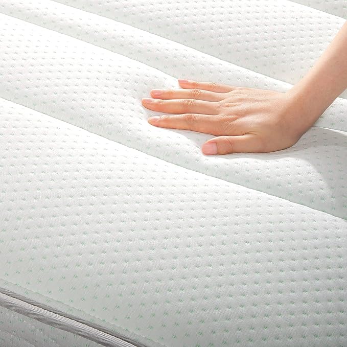 ZINUS 8 Inch Foam and Spring Mattress, King, CertiPUR-US Certified Foams, Mattress in A Box, White
