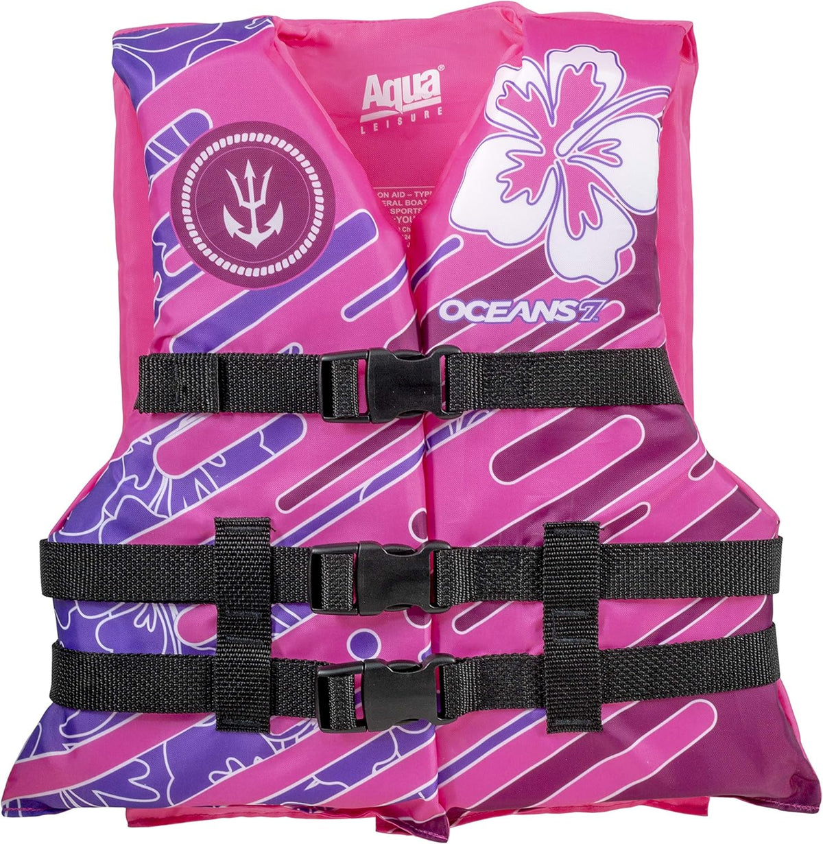 Oceans 7 Life Jacket - US Coast Guard Approved Infant & Youth Vest | Type II & III Personal Flotation Device