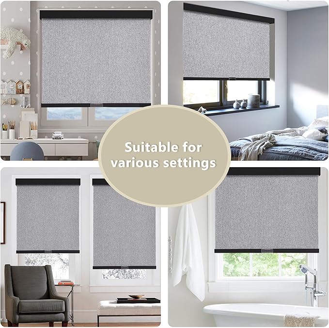 SUNOFF Cordless Blackout Roller Shades Blinds