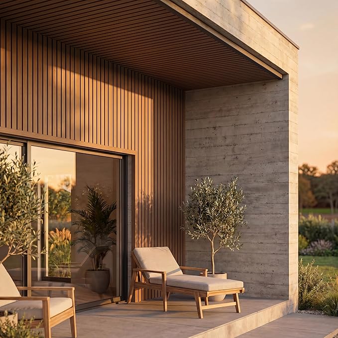 From Plain to Beautiful in Hours WPC Exterior Wall Slat Panels Waterproof