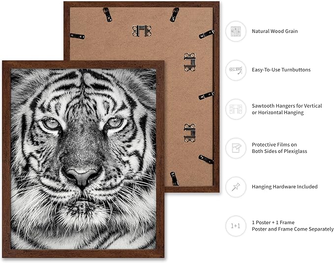 Poster Master Vintage Tiger Face Print
