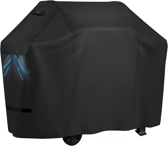 iCOVER Grill Cover 60 inch, BBQ Grill Cover for Outdoor Grill, 600D Heavy Duty Waterproof BBQ Cover, Anti-UV and Rip-Proof Barbecue Cover, Gas Grill Cover for Weber, Char-Broil, Nexgrill, etc