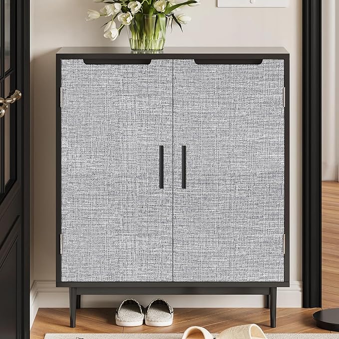 Grey Grasscloth Peel and Stick Wallpaper 17.3"x160" Faux Linen Textured Contact