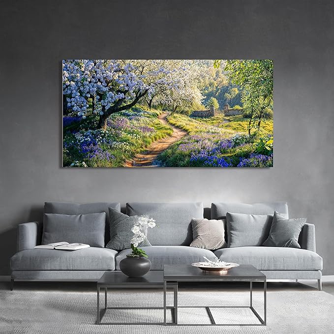 Large Canvas Wall Art Decor Large Modern Green Wall Art