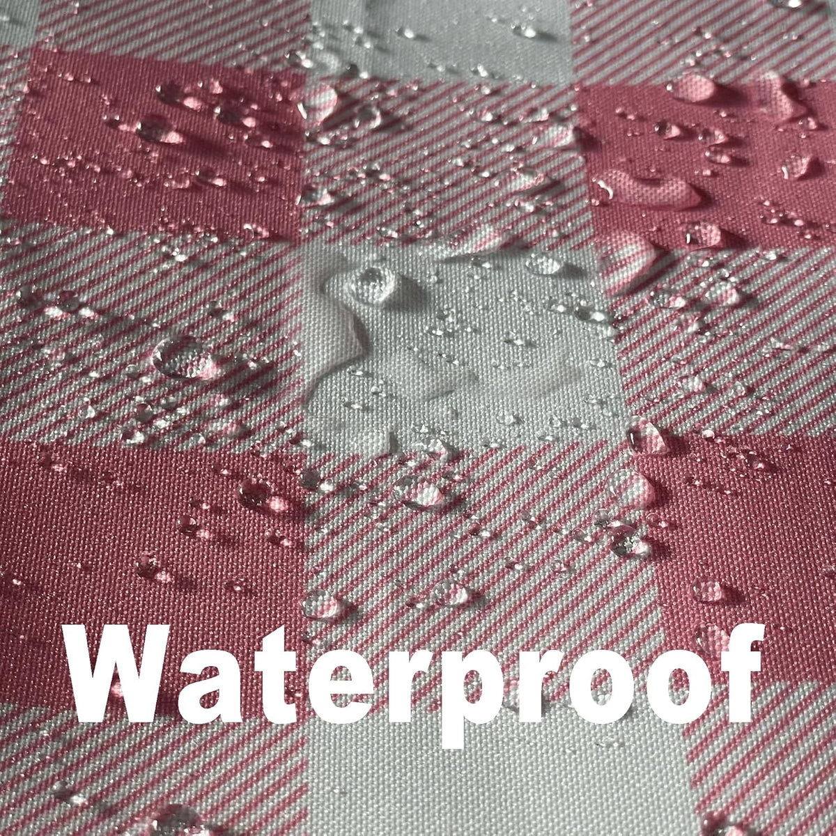 Waterproof Checkered Tablecloth Runner Fabric - Rectangle 12x108 Inch Classic Gingham Buffalo Plaid Table Cloth for Indoor/Outdoor Use - Table Cover for Kitchen, BBQs, and Parties