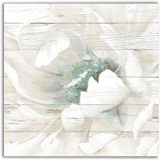 Wexford Home Weathered White II Gallery Wrapped Canvas Wall Art, 10x10,