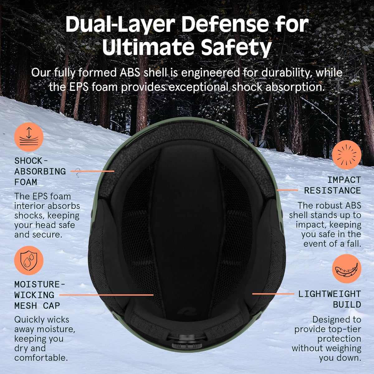 Retrospec Comstock Ski Helmet - Adjustable Snowboard Helmet for Adults & Youth | Breathable Vents & Protective Shell