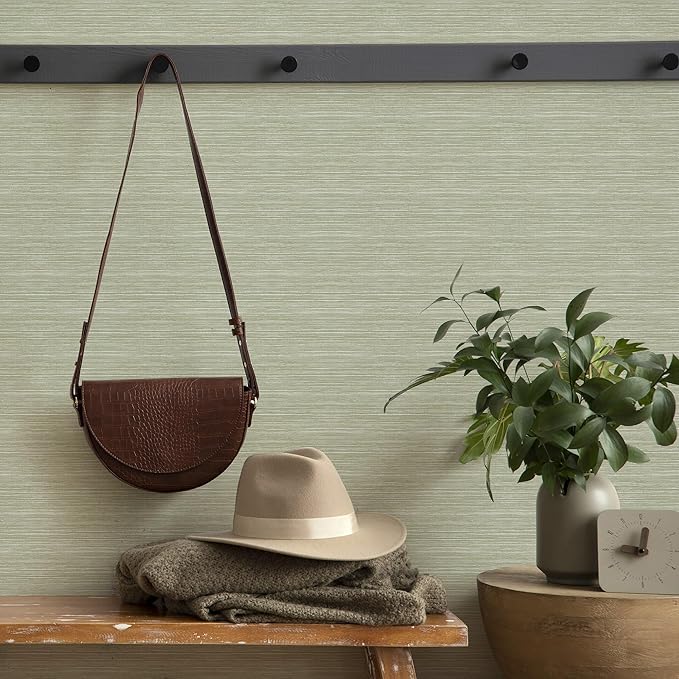 Superfresco Easy Emperor Grasscloth Sage Wallpaper