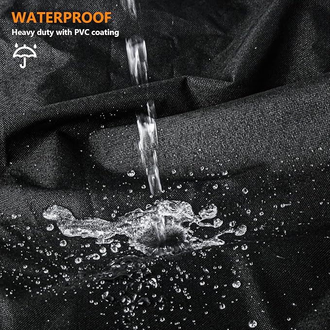 Grill Cover for Pit Boss 820 Deluxe,Pro Series 850,820FB 820D3 820SC 820XL 820PS1 820CS1,Z Grill 700 Series,Outdoor Heavy Duty 600D Waterproof BBQ Pitboss Smoker Cover for 820D PB820FB Grill,Black