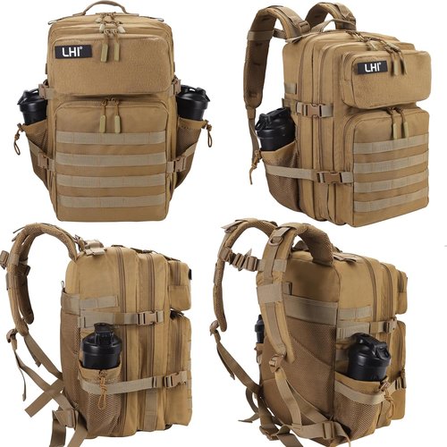 LHI Military Tactical Backpack - 45L Army Assault Pack with Molle System | Unisex Rucksack