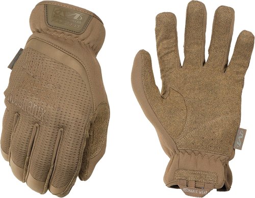 Mechanix Wear FastFit Tactical Gloves - Durable Touchscreen Work Gloves for Men | Flexible Grip, Brown, Large