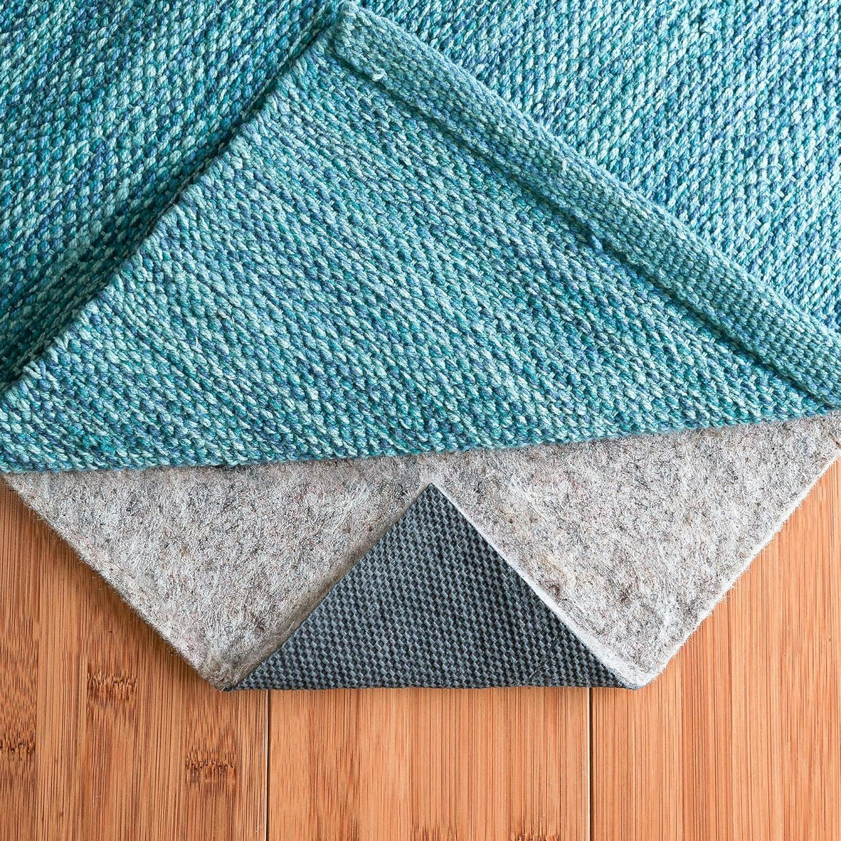 RUGPADUSA - Dual Surface - 2'x12' - 1/8" Thick - Felt + Rubber - Non-Slip Backing Rug Pad - Adds Low-Profile Comfort and Protection