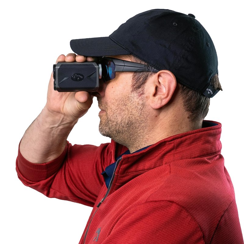 Callaway Micro Pro Golf Laser Rangefinder -Ultra Compact and Rechargeable with Magnetic Cart Mount, Standard, Gray