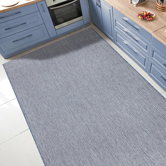 Keen Home Design Terrace Outdoor Area Rug - 6x9 Washable Indoor/Outdoor Rug for Patio, Kitchen, Balcony, Beach, Garden, Deck and Porch, Size: 6'x8'10"